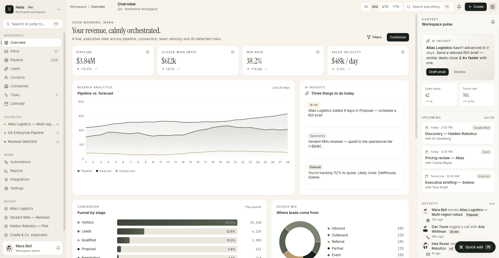 Helix CRM preview